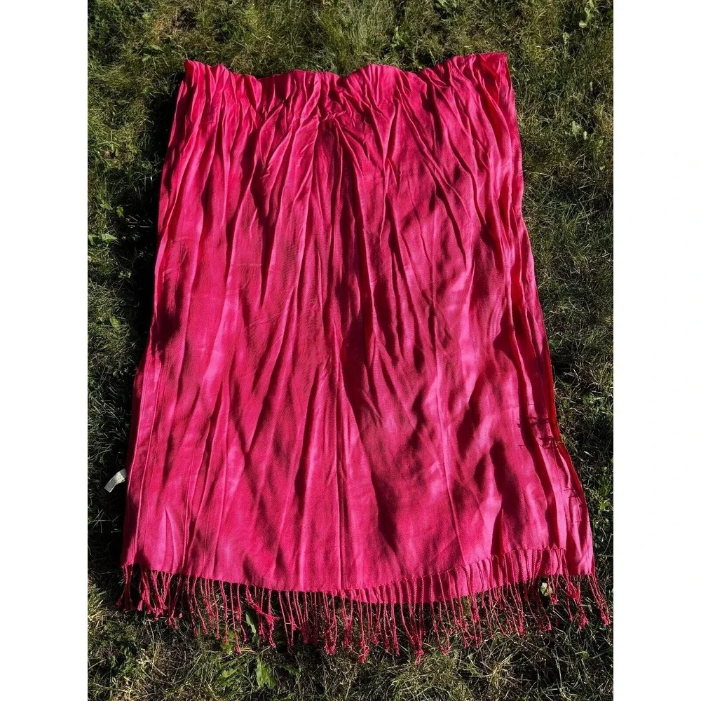 Bijoux Terner Hot Pink‎ Viscose Scarf Stole Barbie Core 85x35